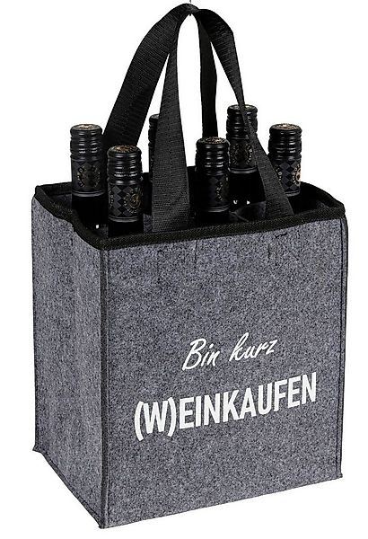 BURI Einkaufskorb Filz-Flaschenträger für 6 Flaschen Getränketasche Flasche günstig online kaufen