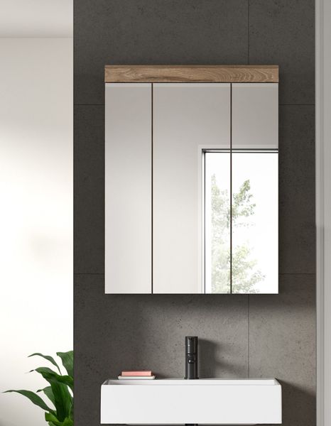 INOSIGN Badezimmerspiegelschrank "SIENA, Breite 60cm, 3 Spiegeltüren, 9 Fäc günstig online kaufen