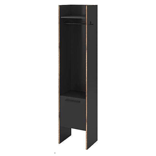 Inn.Furn Garderobe Salud in Grau und Nox Eiche 42 x 189 cm Salud günstig online kaufen