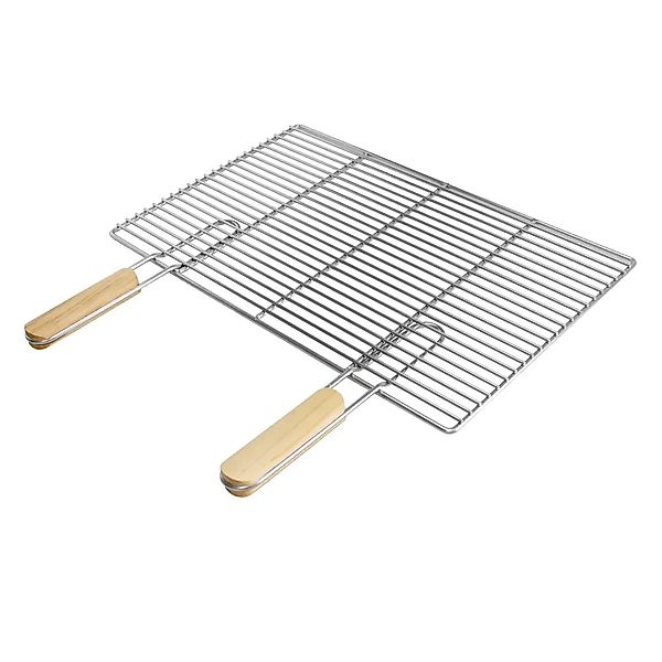 ECD Germany Grillrost aus Edelstahl mit Abnehmbaren Griffen 54x34 cm Rechte günstig online kaufen