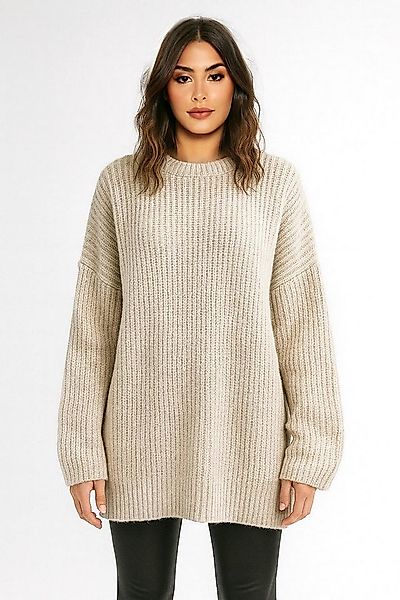 Worldclassca Longpullover WORLDCLASSCA Damen Oversize Strickpulllover Lang günstig online kaufen