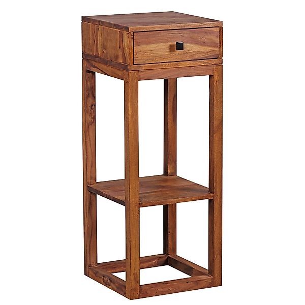 FINEBUY Beistelltisch SuVa3513_1 (Massivholz, Telefontisch 35x35x90 günstig online kaufen