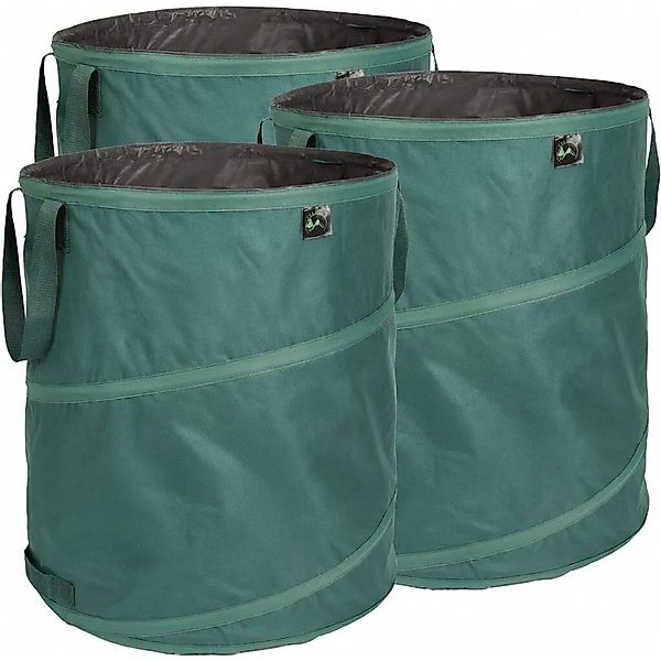 TTL GARDEN Pop-Up Laubsack Premium 160L 3er Set Selbststehend 220g/qm Garte günstig online kaufen