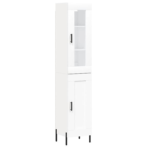 vidaXL Highboard Weiß 34,5x34x180 cm Holzwerkstoff 3199497 günstig online kaufen