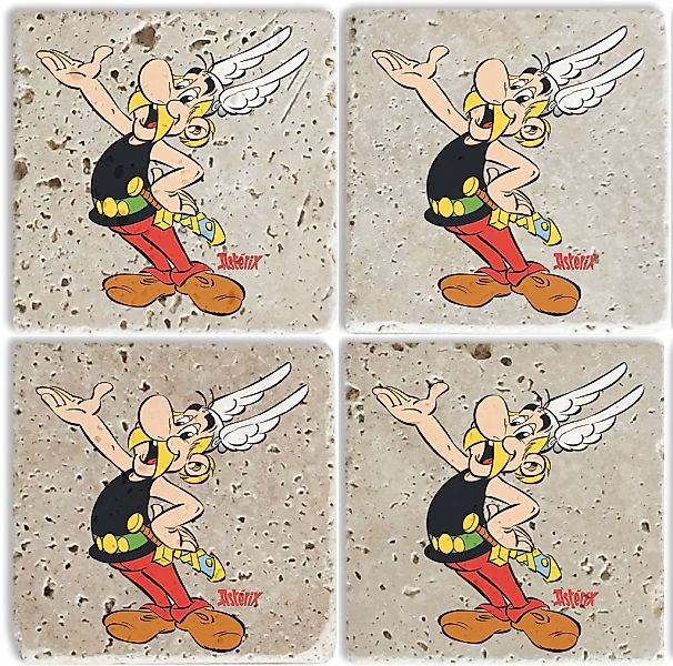 LuckyLinde Getränkeuntersetzer "Asterix Motiv Fliesen Steine" Asterix Set T günstig online kaufen