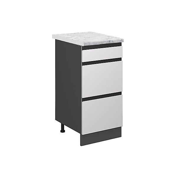 Vicco Schubladenschrank R-Line Schubladenschrank für die Küche Weiß 40 cm A günstig online kaufen