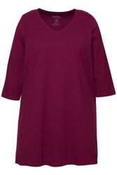 Ulla Popken Longshirt Longshirt A-Linie V-Ausschnitt günstig online kaufen