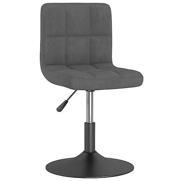 vidaXL Esszimmerstuhl Esszimmerstuhl Drehbar Dunkelgrau Samt günstig online kaufen