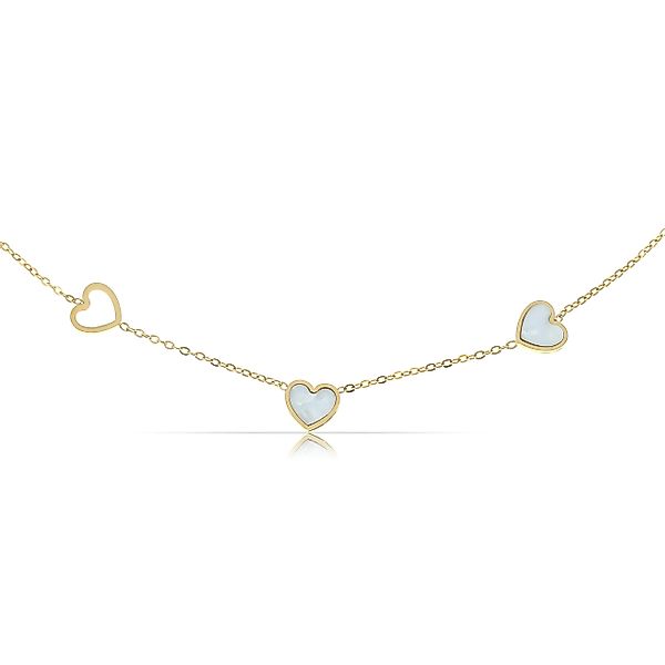 Made by Nami Herzkette Gold Perlmutt günstig online kaufen