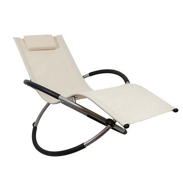 HappyHome Schalenstuhl Schwungliege mit Kopfkissen, Sonnenliege, günstig online kaufen