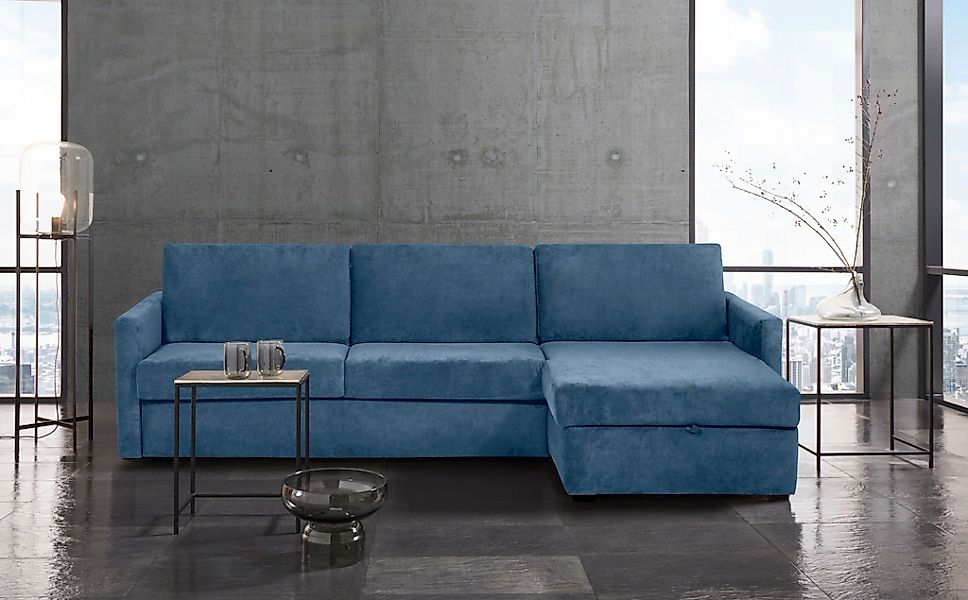 Home affaire Schlafsofa "GOLDPOINT Ecksofa 264 cm, Liegefläche (140/200cm), günstig online kaufen