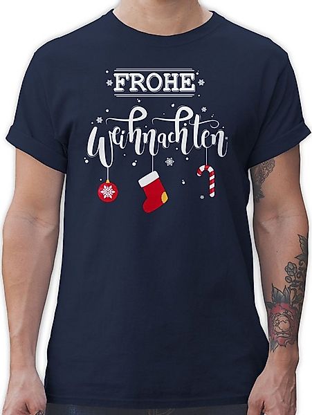 Shirtracer T-Shirt Frohe Weihnachten I Weihnachtsmotiv Weihachten Kleidung günstig online kaufen