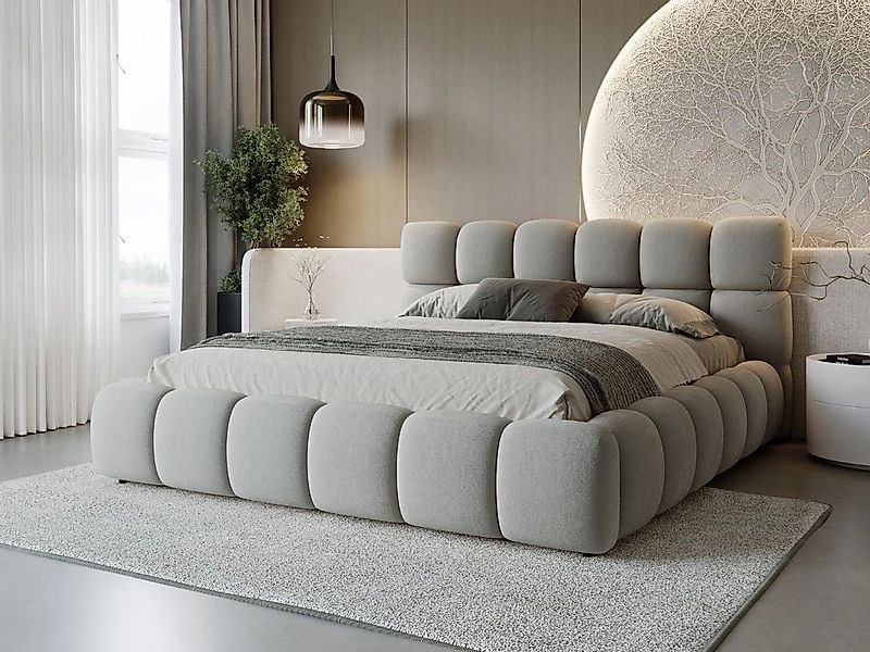GrainGold Polsterbett mit Bettkästen MODO, Modern Bett mit Kopfteil - 180x2 günstig online kaufen