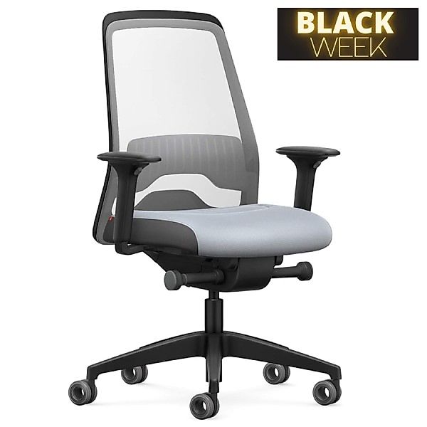 Interstuhl EVERY ACTIVE Edition Bürostuhl | Netzrücken | Hellgrau günstig online kaufen