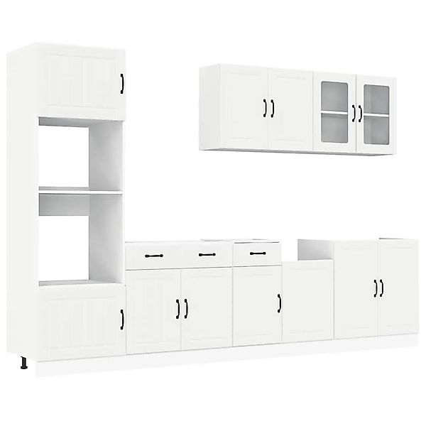vidaXL 7 Tlg Küchenschrank-Set Kalmar Weiß Holzwerkstoff 3314741 günstig online kaufen