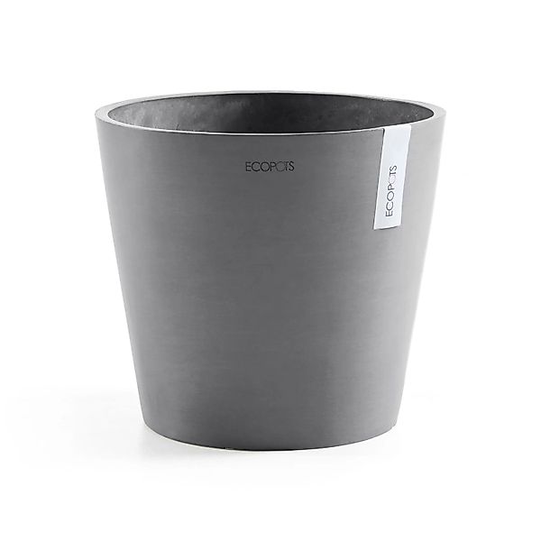 Ecopots Pflanztopf Amsterdam Grau 40 cm x 35 cm günstig online kaufen