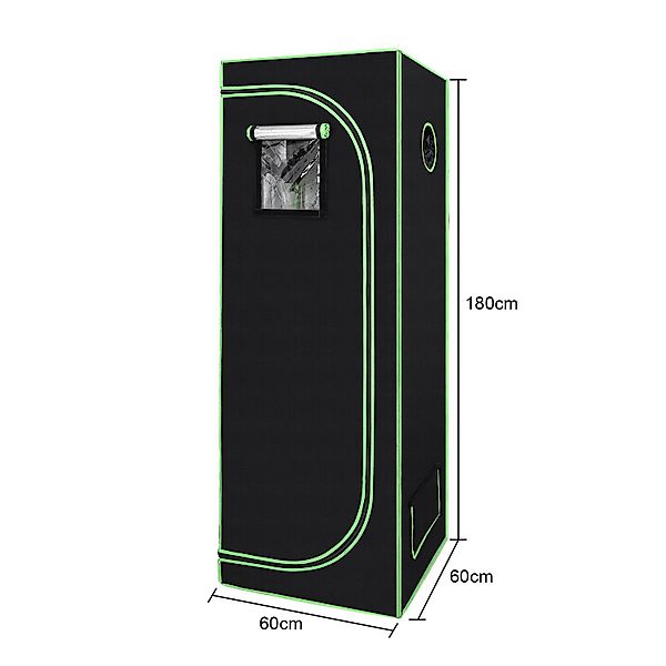 Clanmacy Gewächshaus Growbox Pflanzenzucht Indoor 60x60x180cm günstig online kaufen