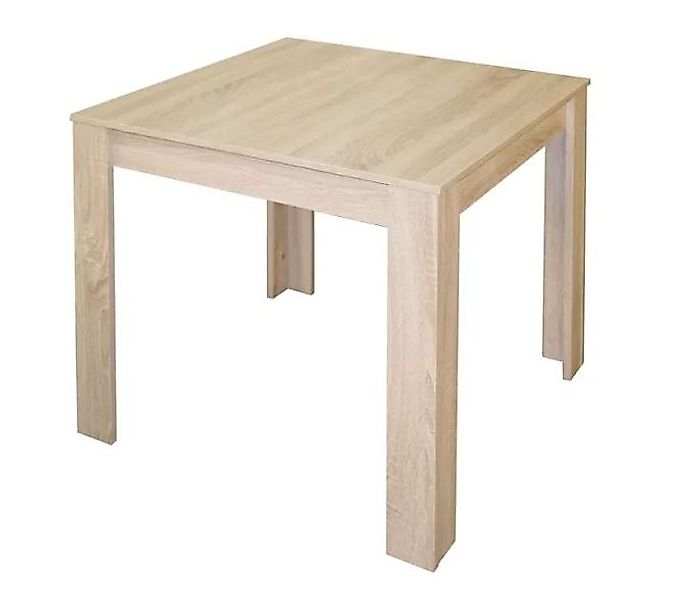 Esstisch eckig ca. 80 x 80 x 75 cm Eiche Sägerau günstig online kaufen