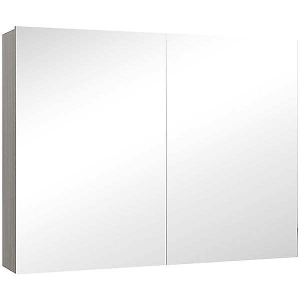 HOMCOM Wandschrank für Badezimmer mit Spiegel, 80 x 15 x 60 cm, Badezimmers günstig online kaufen