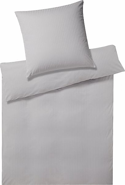 Elegante Bettwäsche "Solid Stripe" 2 Stk. tlg. angenehmes Hautgefühl günstig online kaufen