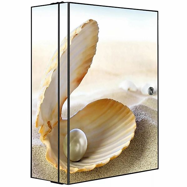 Banjado XXL Medizinschrank Abschliessbar 35x46x15cm Arzneischrank Anthrazit günstig online kaufen