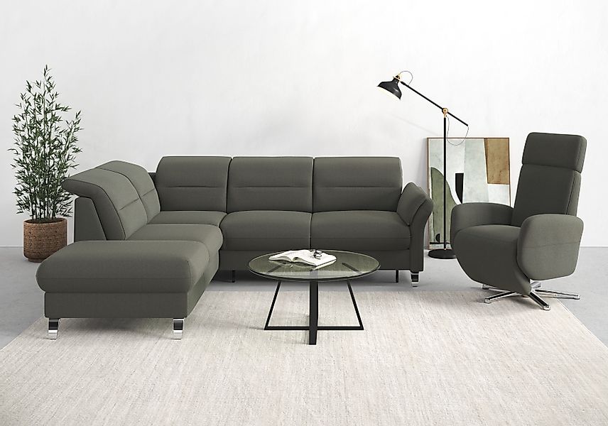 sit&more Ecksofa Grenoble L-Form mit Federkern, günstig online kaufen