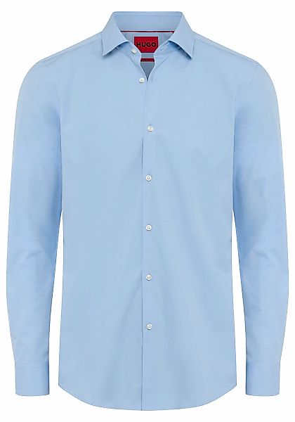 HUGO Langarmhemd "Kenno" Slim-Fit Hemd aus bügelleichter Baumwoll-Popeline günstig online kaufen