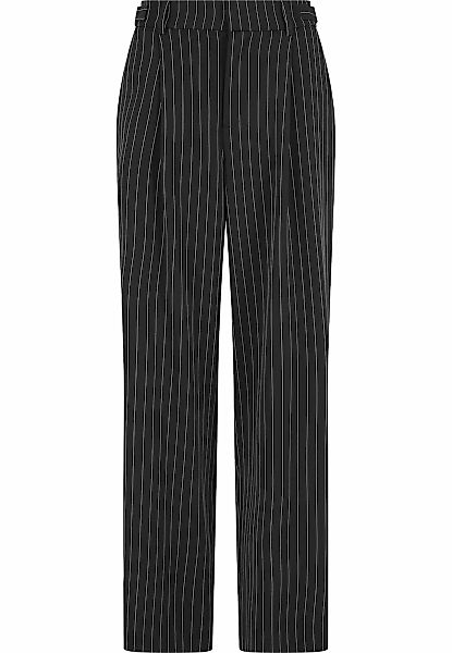 URBAN CLASSICS Stoffhose "Urban Classics Ladies Pinstripe Wide Leg Trousers günstig online kaufen