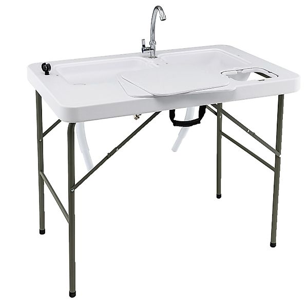 KOMFOTTEU Campingtisch Filetiertisch, tragbar & klappbar, günstig online kaufen