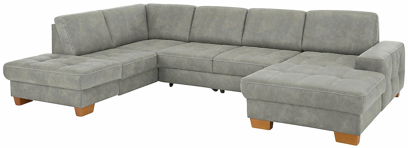 Home affaire Wohnlandschaft »Puccini U-Form« mit Federkern, Sitztiefenverst günstig online kaufen