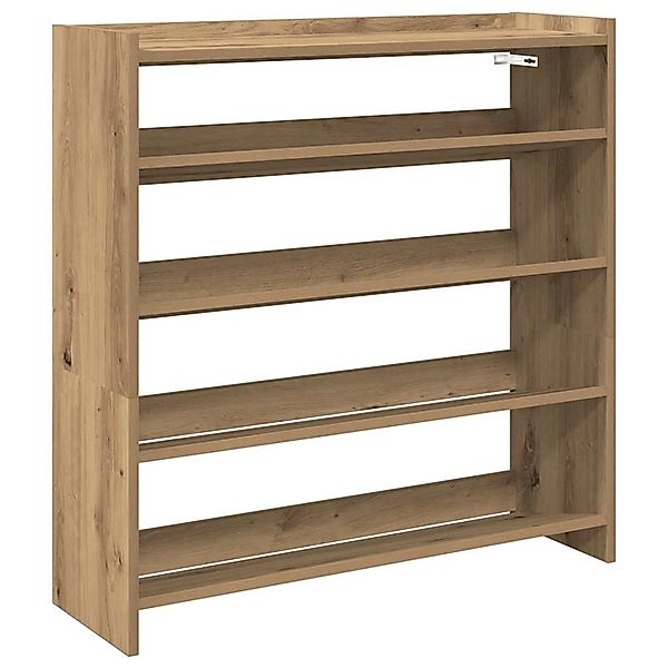 vidaXL Schuhregal Artisan-Eiche 80x25x81 cm Holzwerkstoff 859913 günstig online kaufen