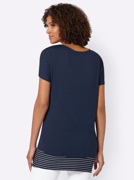 Casual Looks 2-in-1-Shirt "Shirt + Top" 1 Stk. tlg. günstig online kaufen