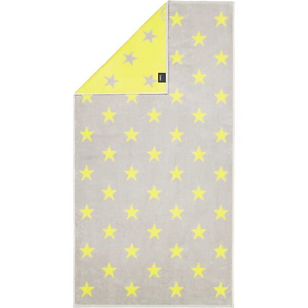 Cawö Handtücher NEW STARS Sterne groß 6260 - Farbe: platin/lime - 75 - Dusc günstig online kaufen