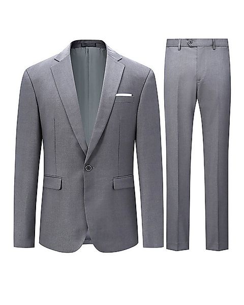 Allthemen Anzug (2 tlg) Slim Fit Ein Knopf Herrenanzug im eleganten Look günstig online kaufen