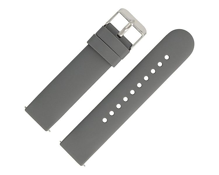 MARBURGER Uhrenarmband 20mm Silikon Fitness Smartwatch XS Extra Kurz Grau günstig online kaufen