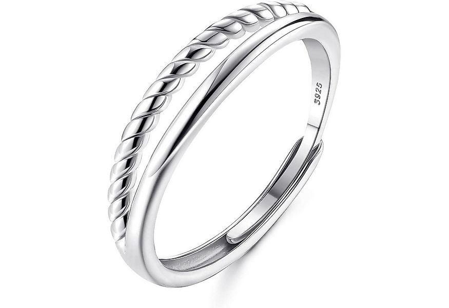 Adramata Silberring Adramata Ring Silber 925 Damen Verstellbar Stapelbar Da günstig online kaufen