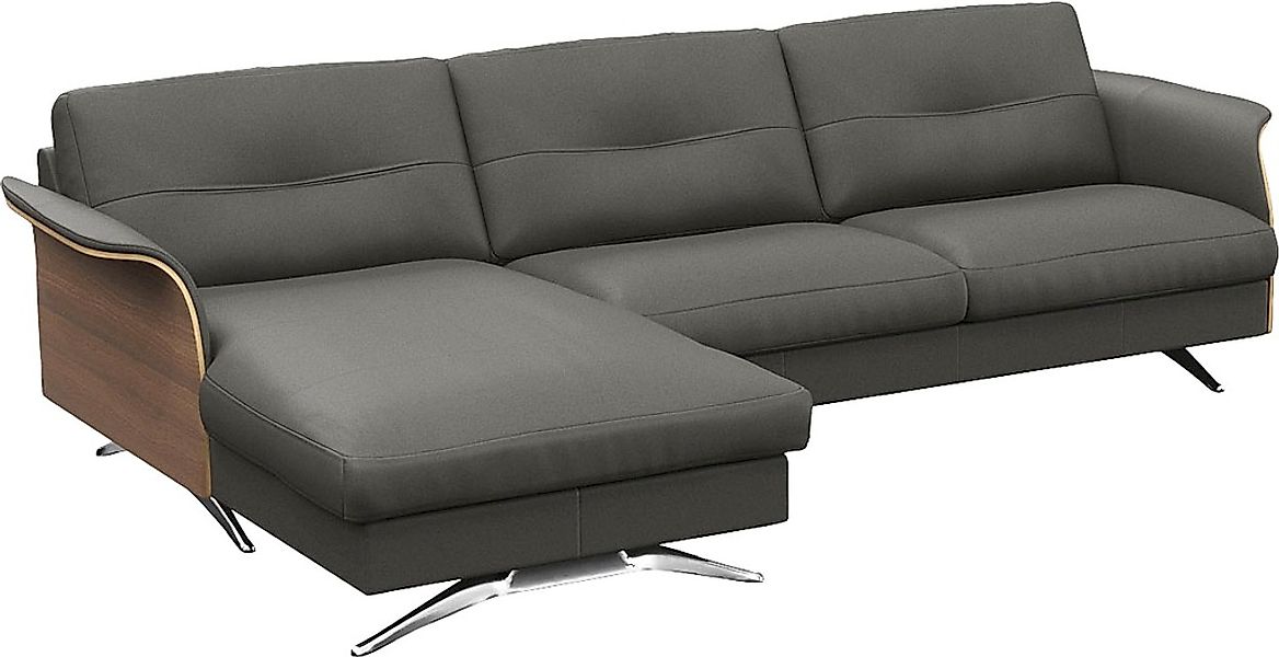 FLEXLUX Ecksofa "Glow, super bequem durch hochwertigem Sitzaufbau mit Feder günstig online kaufen