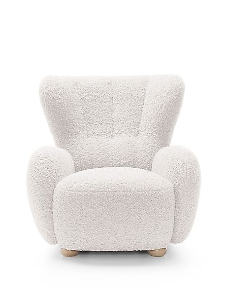 Goldstoff Sessel HUGSY Relaxsessel Boucle mit günstig online kaufen