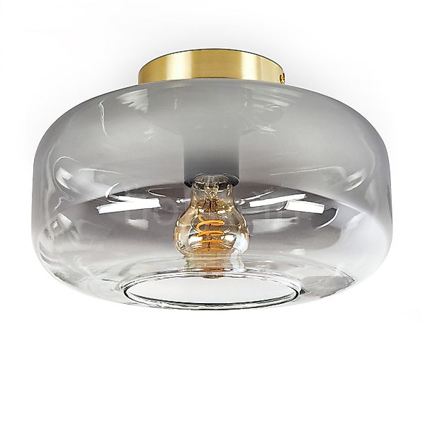 hofstein Deckenleuchte Deckenlampe aus Metall/Glas in günstig online kaufen