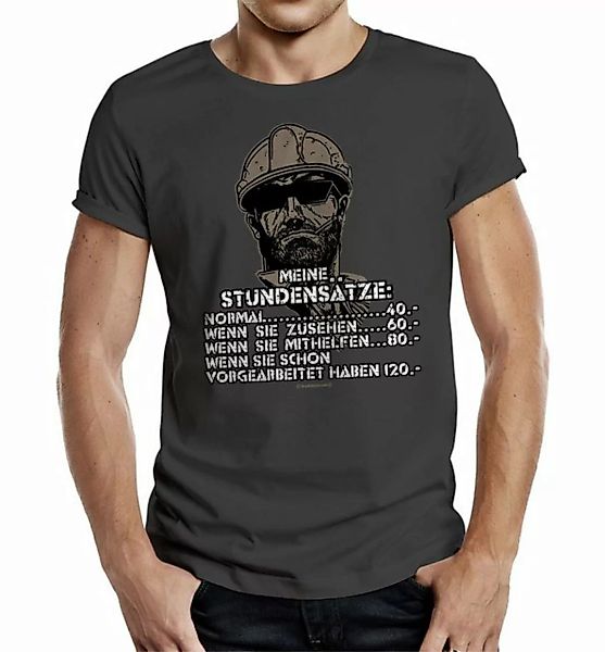 RAHMENLOS® T-Shirt Das Geschenk für Handwerker: Meine Stundensätze günstig online kaufen