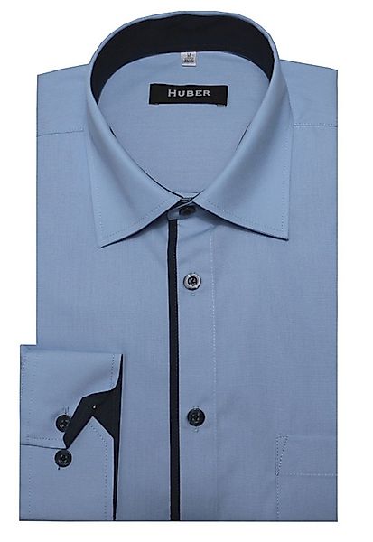 Huber Hemden Langarmhemd HU-0449 Kontraststoff, Regular Fit-bequemer Schnit günstig online kaufen