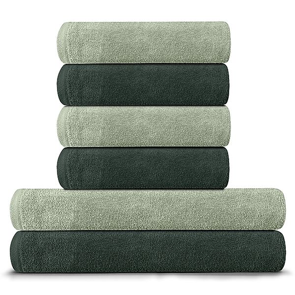 BARBONS Handtuch Set Handtücher 6-tlg, 2x günstig online kaufen