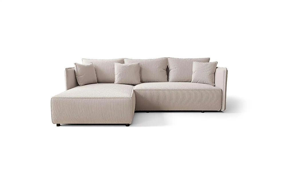 Ecksofa  Milano ¦ beige ¦ Maße (cm): B: 245 H: 85 Polstermöbel > Sofas > 3- günstig online kaufen