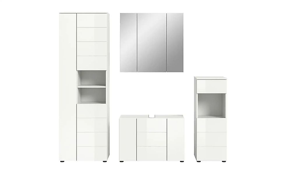 Badkombination   ¦ weiß ¦ Maße (cm): B: 210 H: 190 Schränke > Badschränke > günstig online kaufen