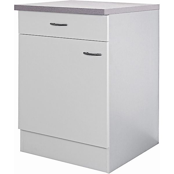 Flex-Well Classic Küchen-Unterschrank Wito 60 cm Weiß günstig online kaufen