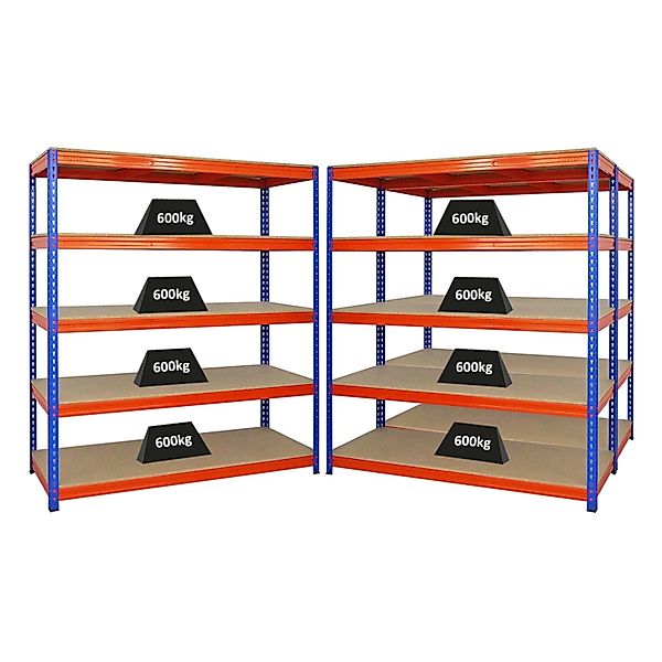 PROREGAL Mega Deal 3x Profi Schwerlastregal Bison HxBxT 180 x 160 x 60 cm 5 günstig online kaufen