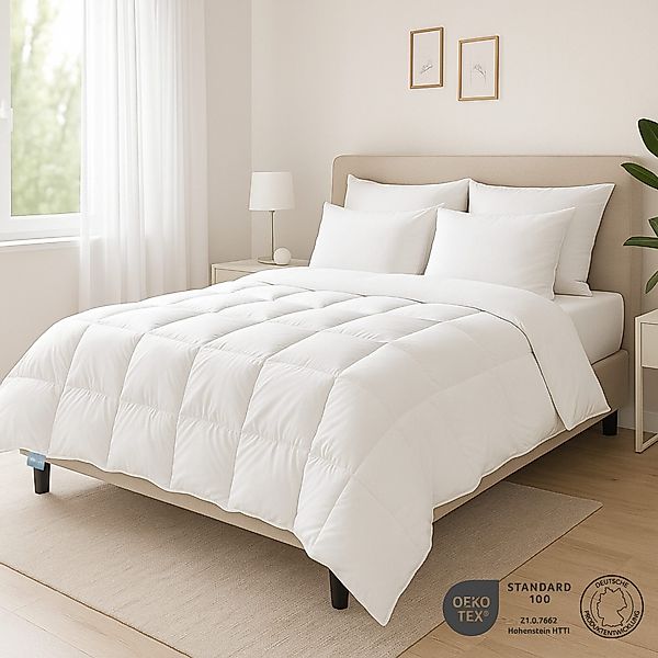 XDREAM Sommerbettdecke Daunendecke Nature, ultraleichte Kasettendecke, günstig online kaufen