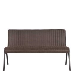 Esszimmersitzbank in Anthrazit Microfaser Industriedesign günstig online kaufen