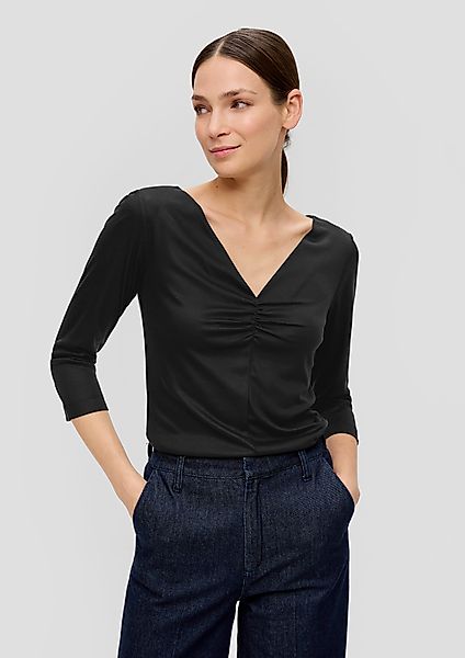 s.Oliver BLACK LABEL 3/4-Arm-Shirt Shirt aus günstig online kaufen