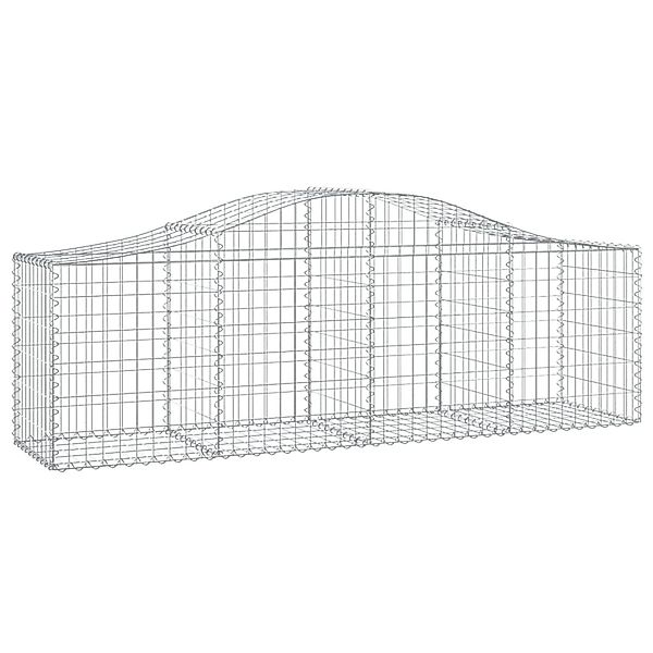 vidaXL Gabionen mit Hochbogen 12 Stk 200x50x60/80 cm Eisen 1593764 günstig online kaufen